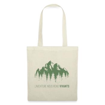 L'aventure nous rend vivants - Vert - Sac en tissu - nature - Devant