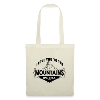 Love you To The Mountains Love Mountains Randonnée - Sac en tissu - nature - Devant