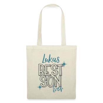Lukas bester Sohn aller Zeiten Lukas Geschenk - Stoffbeutel - Natur - Vorne