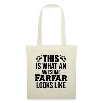 Geschenk für Großvater Der beste Opa der Welt - Stoffbeutel - Natur - Vorne