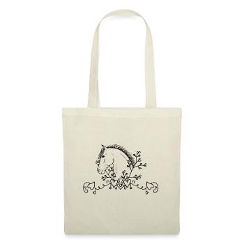 Horse head with heart - Tote Bag - nature - Front