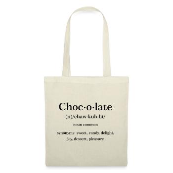 Citation chocolat - Sac en tissu - nature - Devant