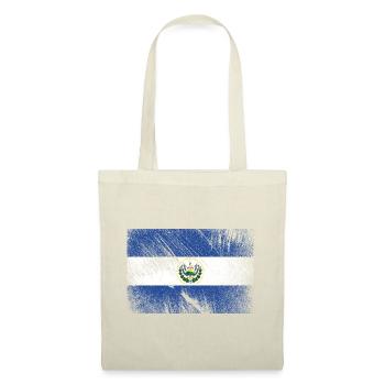 Drapeau du Salvador - Vintage Grunge - Sac en tissu - nature - Devant