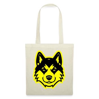 Akita Hund Kopf - Stoffbeutel - Natur - Vorne