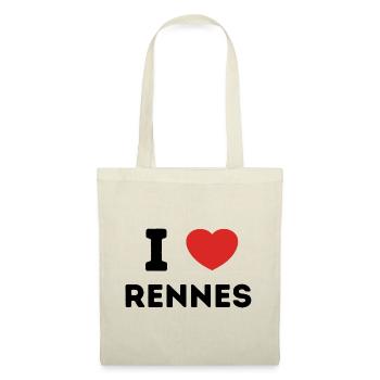 I Love with Heart Rennes - Tote Bag - nature - Front