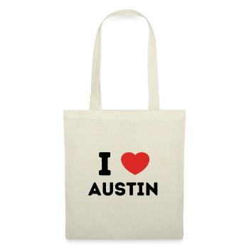 Ich liebe Austin, Vereinigte Staaten - Stoffbeutel - Natur - Vorne