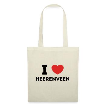 I Love Heerenveen Pays-Bas - Sac en tissu - nature - Devant