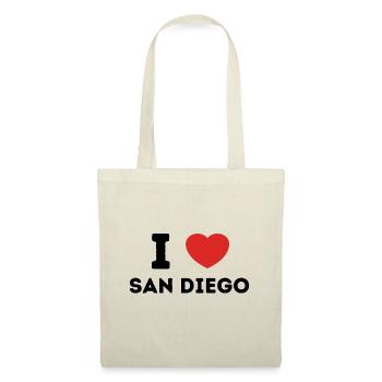 Ich liebe San Diego, Vereinigte Staaten - Stoffbeutel - Natur - Vorne