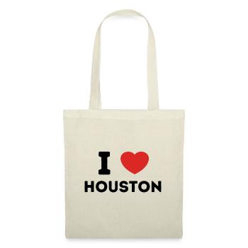 I Love Houston, États-Unis - Sac en tissu - nature - Devant