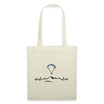 Paragliding, Paragliding, Mountains & Pulse Heartbeat - Tote Bag - nature - Front