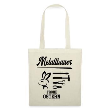 Metallbauer Ostern Geschenk Schlosser Meister Chef - Stoffbeutel - Natur - Vorne