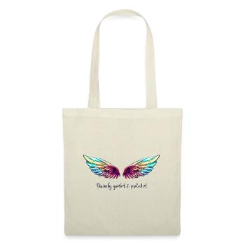 DIVINELY GUIDED & PROTECTED - Flügel - Stoffbeutel - Natur - Vorne