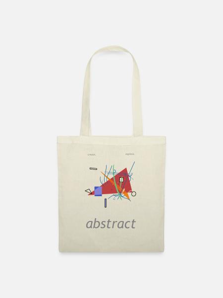 abstract Tee - Stoffbeutel - Natur