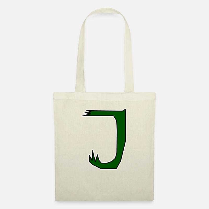 J - Einfach nur ein Buchstabe! - by YoshiArt - Stoffbeutel - Natur