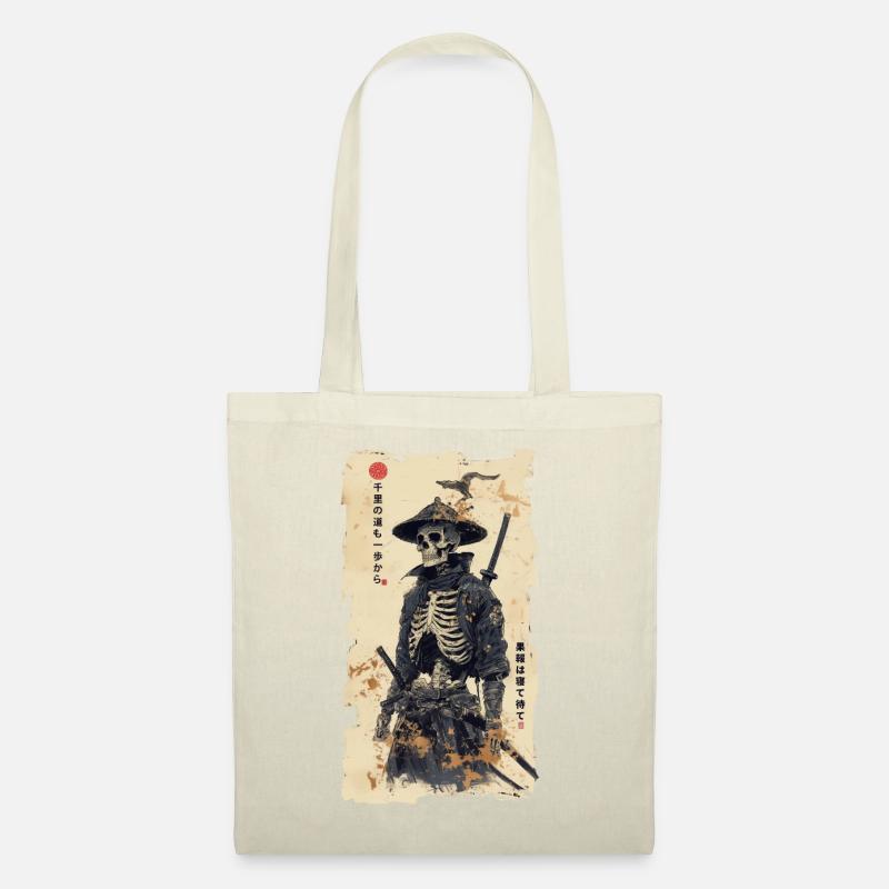 Skeleton Samurai - Stoffbeutel - Natur