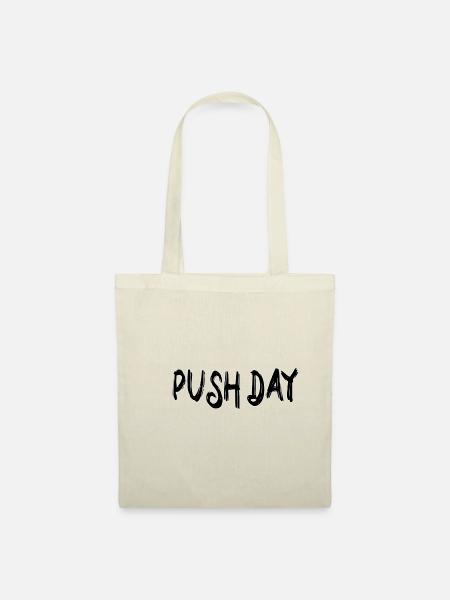 Push day - Stoffbeutel - Natur