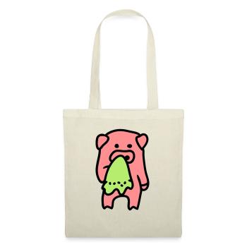 Pig sad / sick 3 - Tote Bag - nature - Front