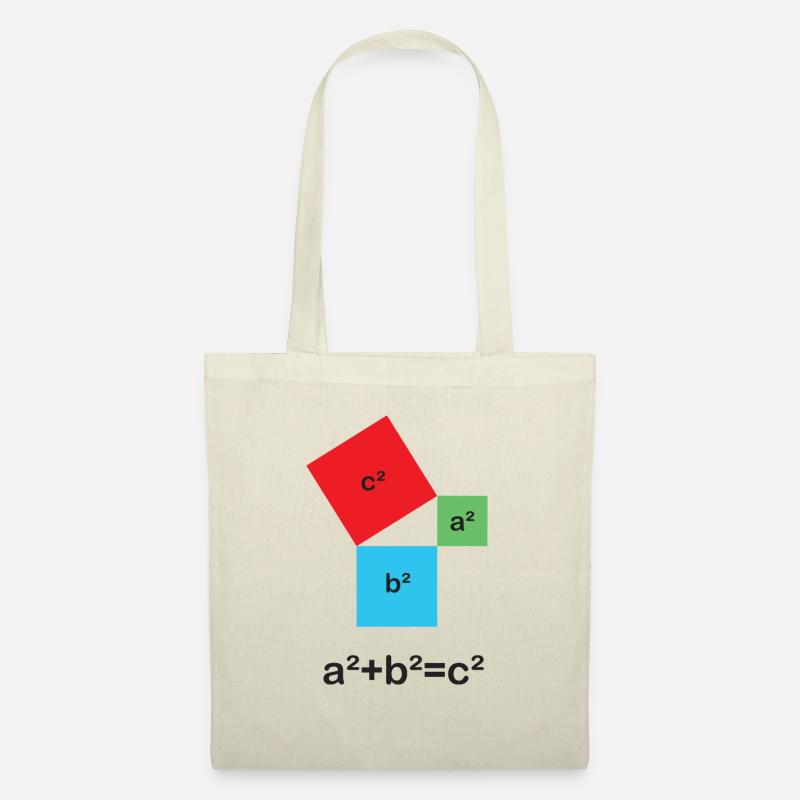 Satz des Pythagoras - Stoffbeutel - Natur