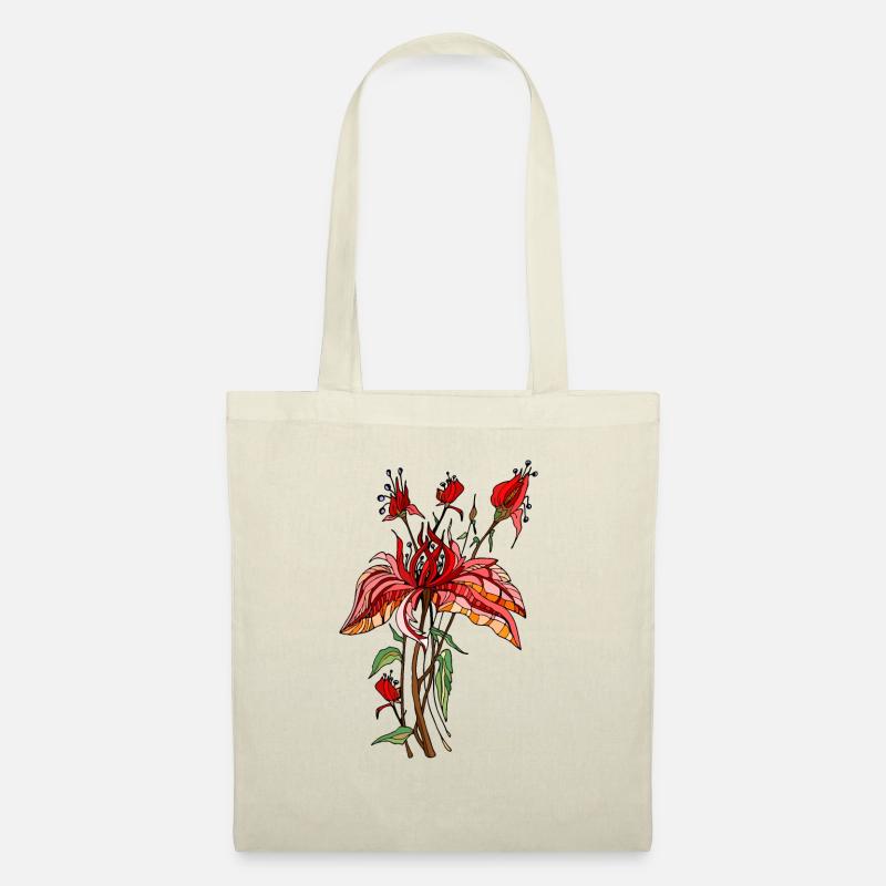Blumen - Stoffbeutel - Natur