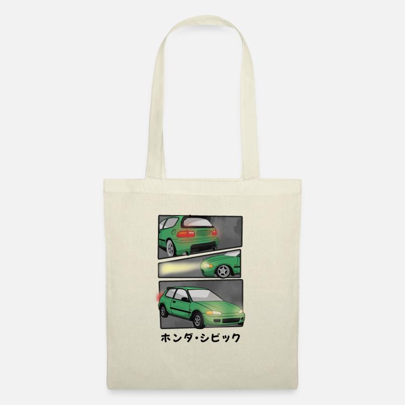 CAR COMIC / HATCHBACK - Stoffbeutel - Natur