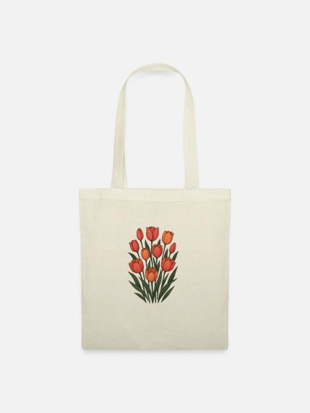 Tulipes - Sac en tissu - nature