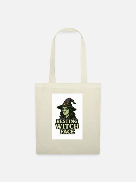 Resting Witch Face - Stoffbeutel - Natur