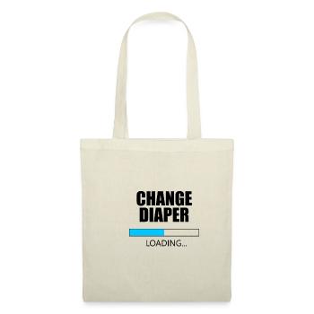Change Diaper Loading - Tote Bag - nature - Front