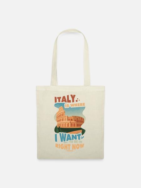 Italien - Stoffbeutel - Natur