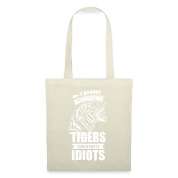 Chat exotique tigre - Sac en tissu - nature - Devant