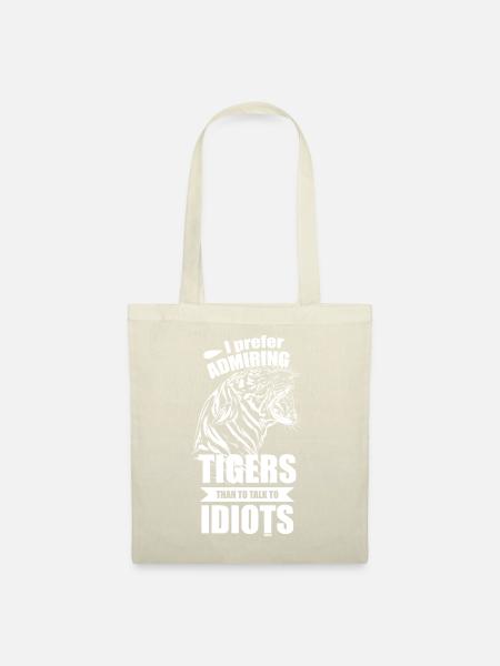 Tiger exotische Katze - Stoffbeutel - Natur