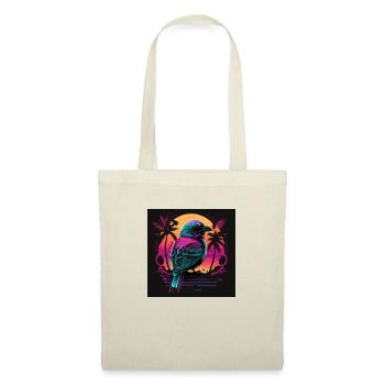 Bird with neon colors, synthwave / 80s - Tote Bag - nature - Front