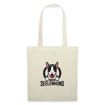 Minibullterrier - mein Seelenhund - Stoffbeutel - Natur - Vorne