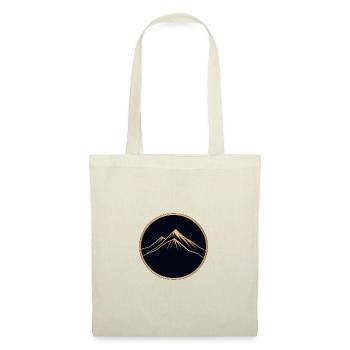 Hiker, Mountain Walk, Round Logo - Tote Bag - nature - Front