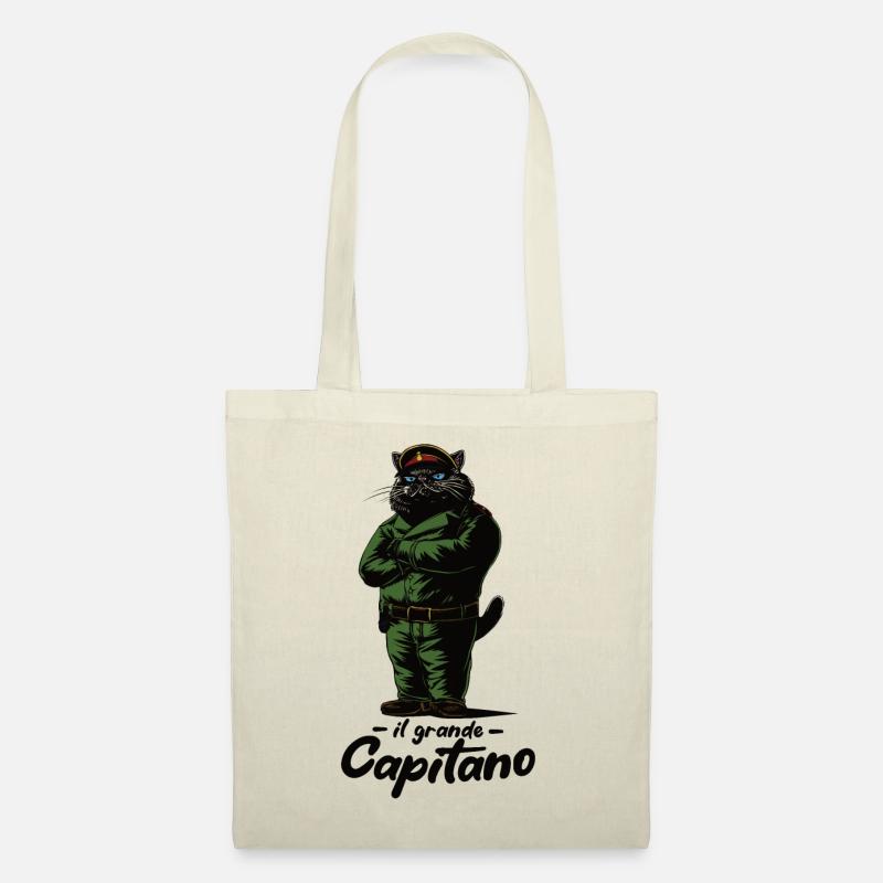 Mr Catnip - il grande Catpitano - Stoffbeutel - Natur