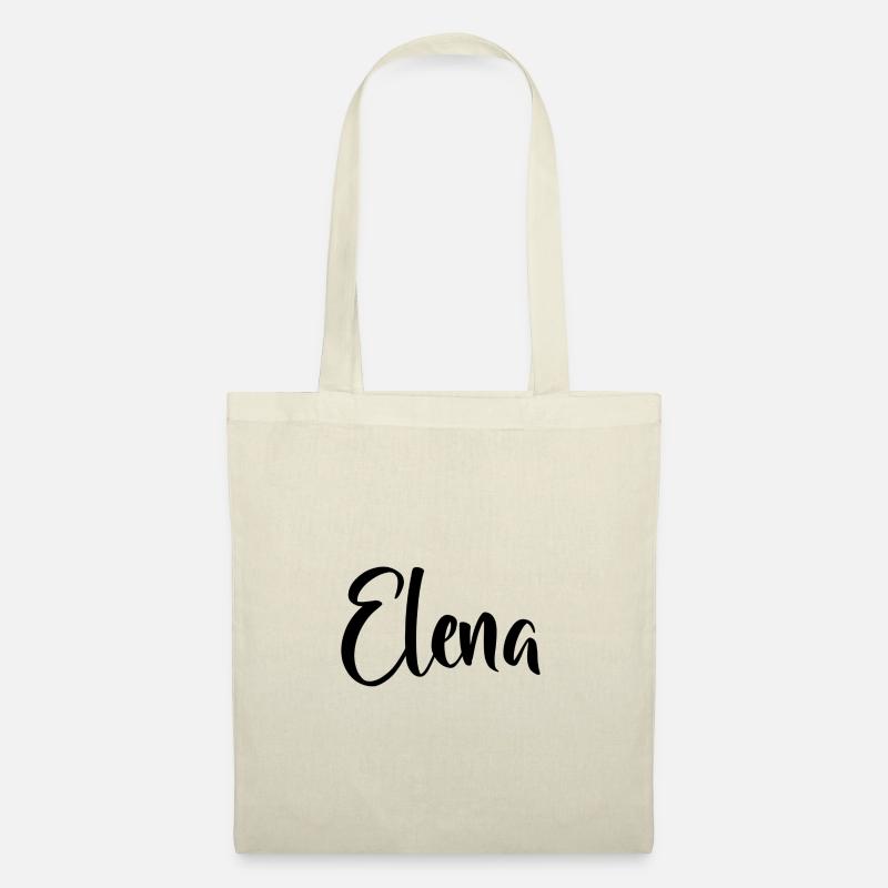 Name - Elena - Stoffbeutel - Natur