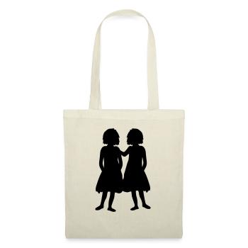 jumelles sœurs 2 amis meilleurs amis t - Sac en tissu - nature - Devant