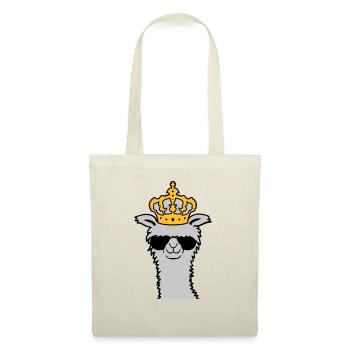 King Llama sunglasses cool - Tote Bag - nature - Front