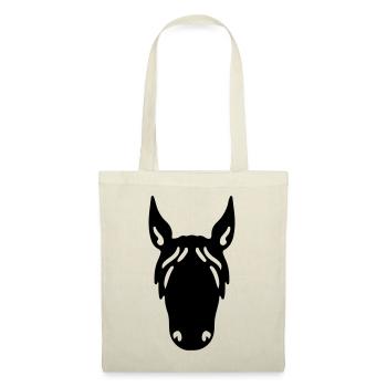 Cheval Cheval Tête Cavalier Sport équestre - Sac en tissu - nature - Devant