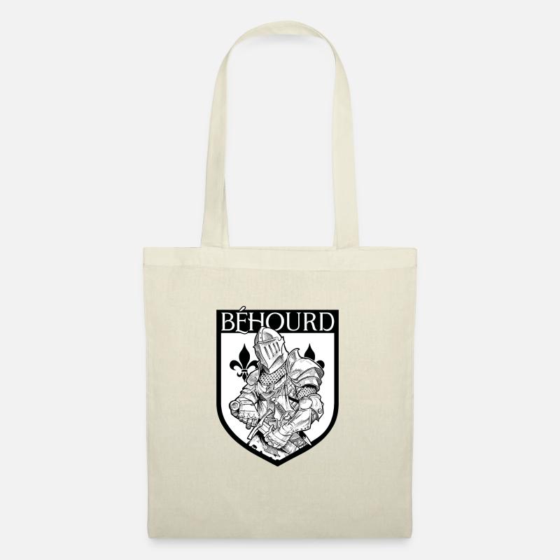 Béhourd - Combattant à l'épée - Medieval - Sac en tissu - nature
