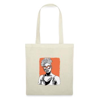 Femme avec tatouage dancehall - Sac en tissu - nature - Devant