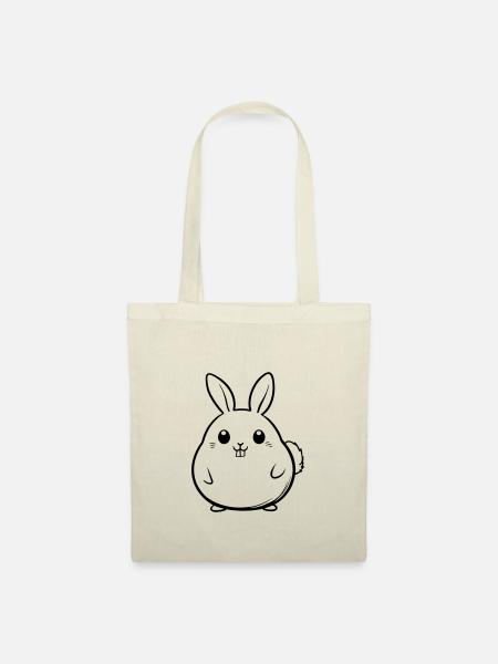 Lustiger Oster Hase - Stoffbeutel - Natur