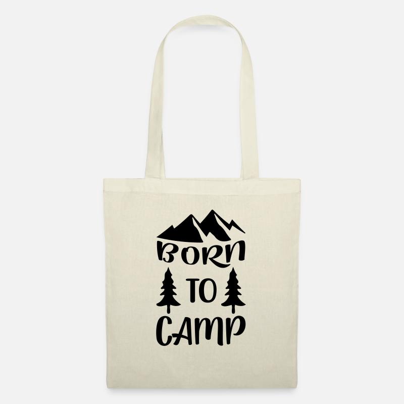 born to camp 2 - Stoffbeutel - Natur