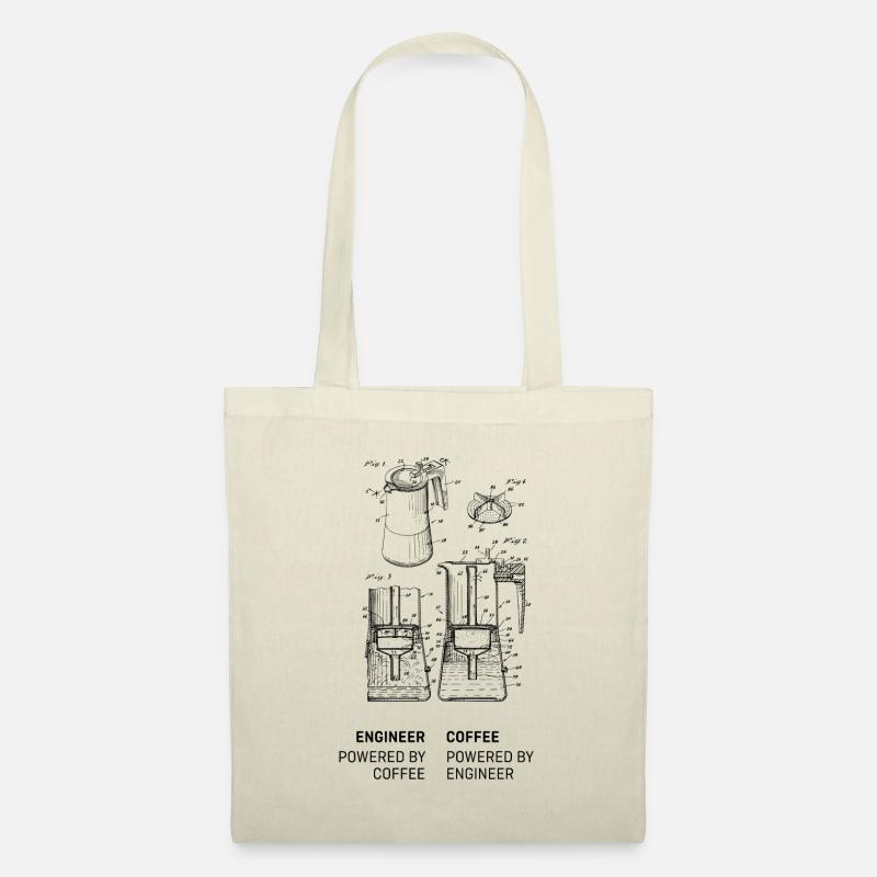Engineer powered by Coffee powered by Engineer - Sac en tissu - nature
