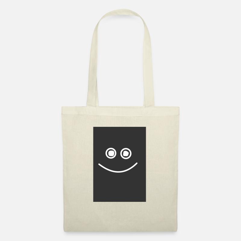 Happy Smile Black - Stoffbeutel - Natur
