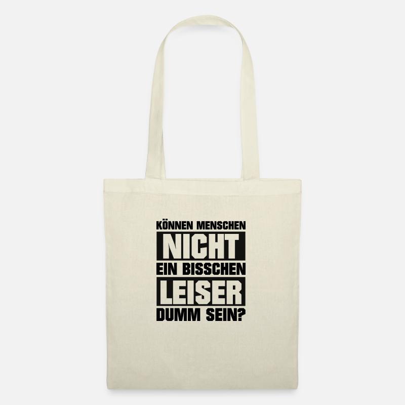 Ich hasse dumme Menschen - Stoffbeutel - Natur