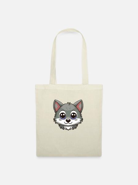 Wolfsbaby - Stoffbeutel - Natur