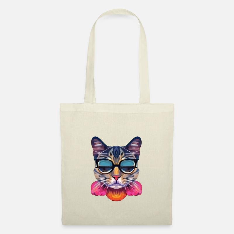 Class Cat with Sunglasses - Tote Bag - nature