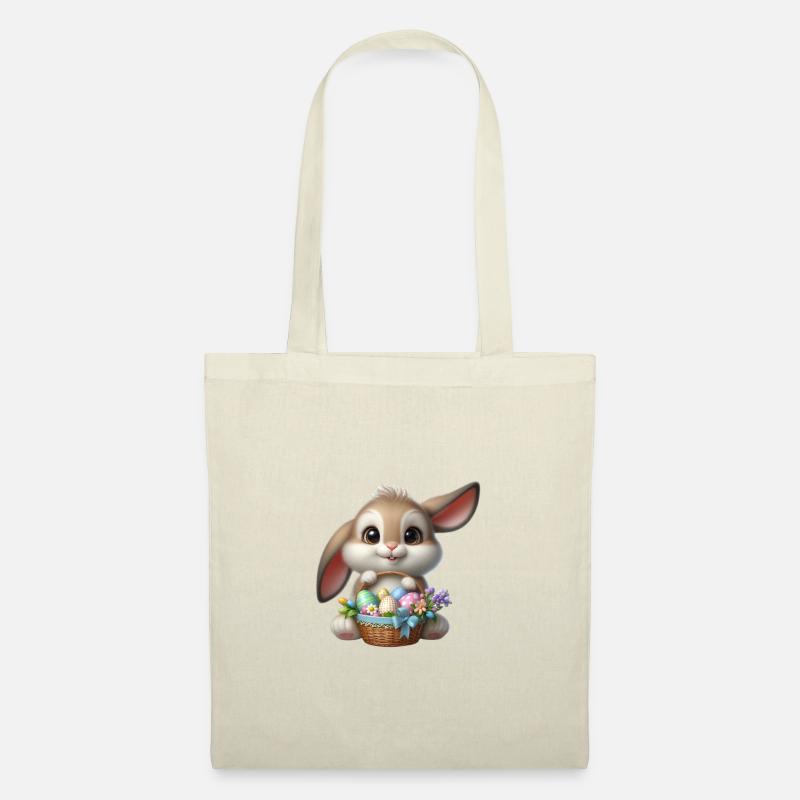 Osterhase - Stoffbeutel - Natur