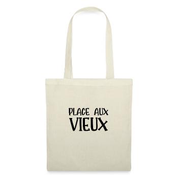 place aux vieux - Sac en tissu - nature - Devant