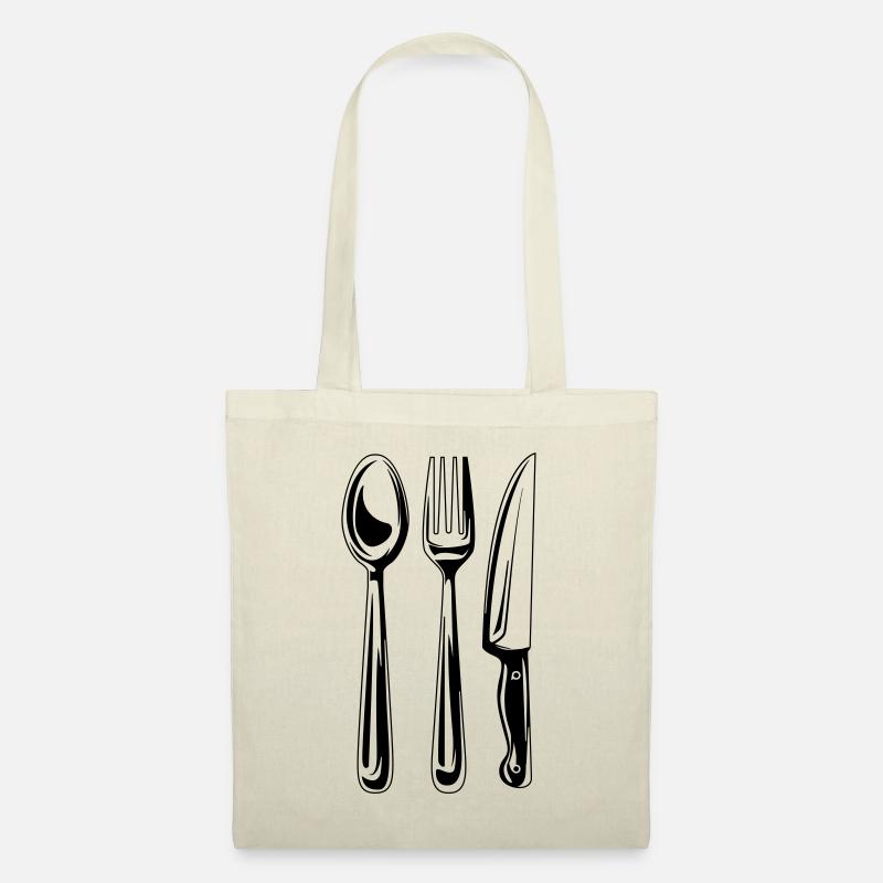 symbole de couverts - Sac en tissu - nature
